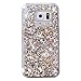 Galaxy S7 Edge Case , S7 Edge Quicksand Star Liquid Case, Surpriseyou Twinkle Little Stars Moving sand Liquid Shiny Bling Glitter Sparkle Hard PC Case for Samsung Galaxy S7 Edge (Gold Diamonds)