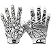 Cutters Gloves S150 Game Day Receiver Gloves, White, Large