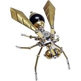 3D Metal Insect Hornet Model Kit, Steampunk Bug Mechanical 3D Puzzle Assembly,DIY Pprojects Metal Building Hobby Kits,Making Kit Arts and Crafts Cool for Birthday(Hornet)