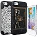 TORU CX PRO iPhone SE Wallet Case Pattern Mandala with Hidden ID Slot Credit Card Holder Hard Cover for Apple iPhone SE/iPhone 5S/iPhone 5 - Dreamcatcher