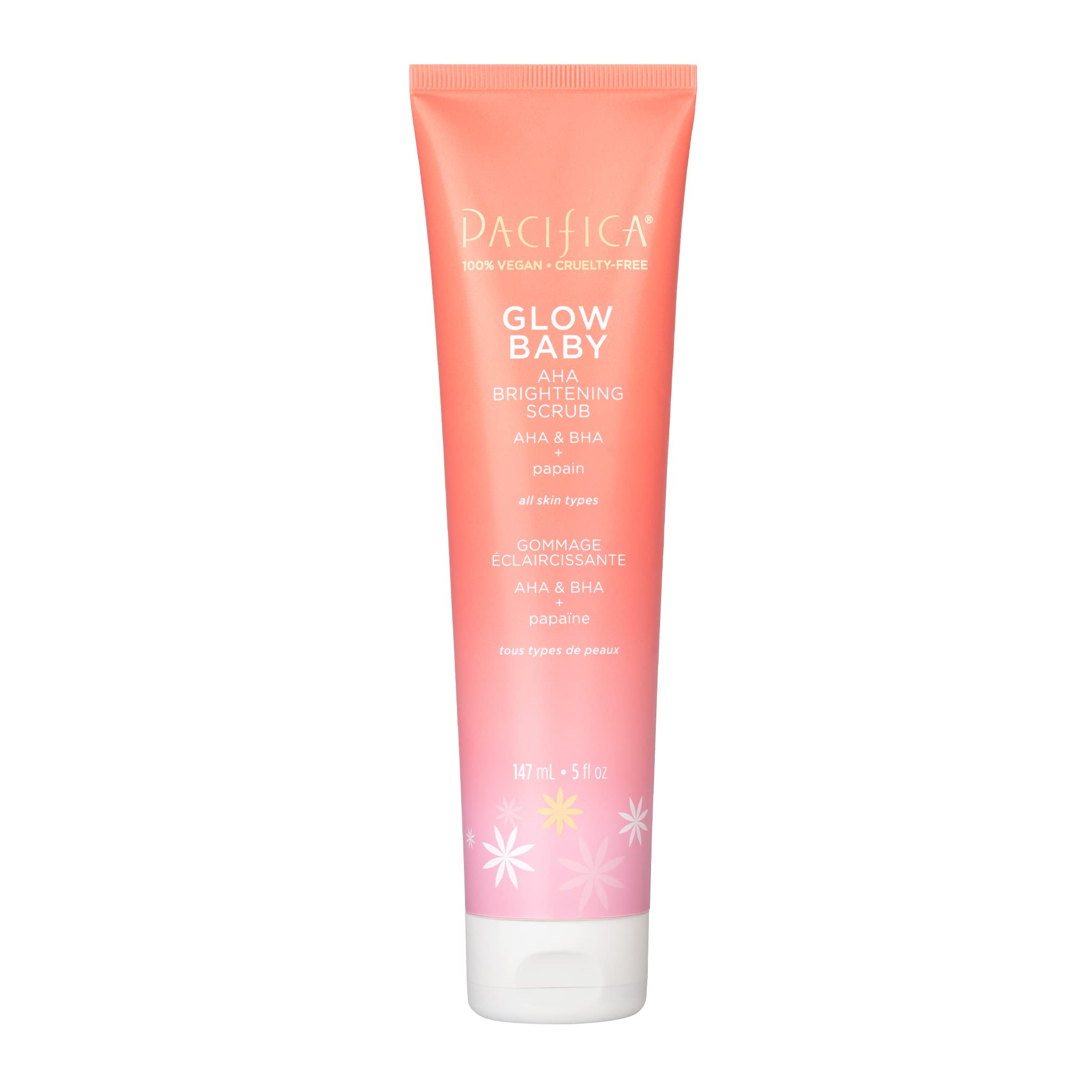Photo 1 of Pacifica Glow Baby Super Lit Enzyme Scrub, Unclogs Pores & Dissolves Skin Impurities, For All Skin Types, Vegan & Cruelty-Free, 4 Fl Oz