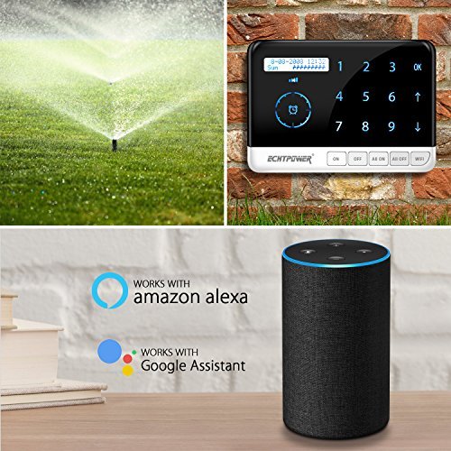 ECHTPower 9 Zone Smart Sprinkler Controller, Designed with WiFi Irrigation Timer, Compatible with Alexa and Google home - Thumbnail 2