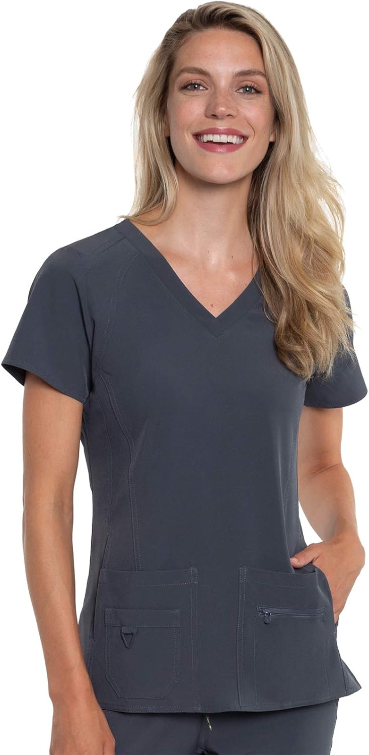 Med Couture Activate Women's V-Neck Racerback Scrub Top