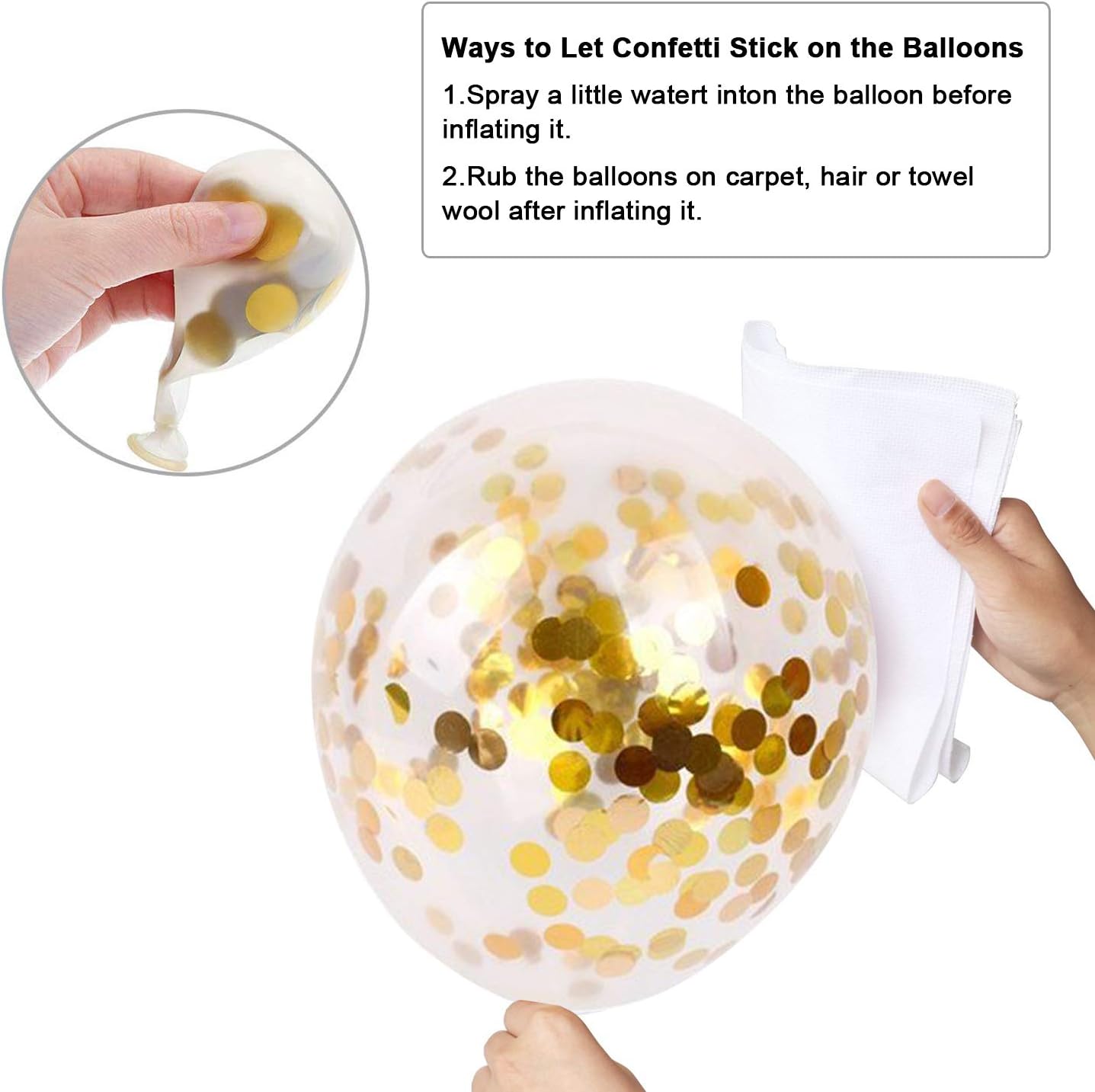 Gold Birthday Party Balloons Kit - Image 4