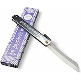 Higo Folding Knife 2.76" Blade Japanese All-Steel Pocket Knife Miki Japan | for Camping, Carving, Utility Use Handmade