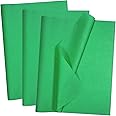 100 Sheets Green Tissue Paper - Artdly 14 x 20 Inches Recyclable Green Wrapping Paper Bulk for Weddings Birthday DIY Project Wrapping Crafts Decor
