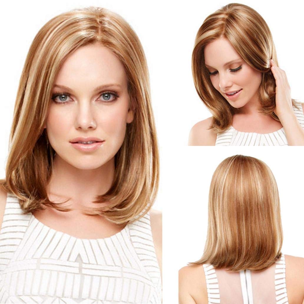 Amazon Com Women S Midsplit Style Straight Shoulder Length Hair