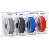 AMZPro Filament Storage Box - 4 Pack Filaments Container for 3D Printing Filaments Sealing and Protection - Portale Filament Storage with Desiccant,Water-Proof and Dust-Proof 4.0L(9.03 * 8 * 3)