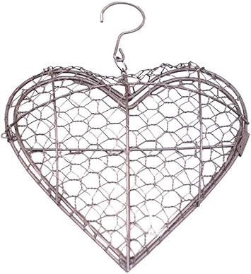 Amazon ハートワイヤーリースフレーム ハートシェイプリースフォーム ハート形状多肉植物壁掛け ハートワイヤーリース フレームハンガー ジューシーなワイヤーリースフレームフォームハンガー 植物なし 6 69x6 69インチ 鉢 プランター