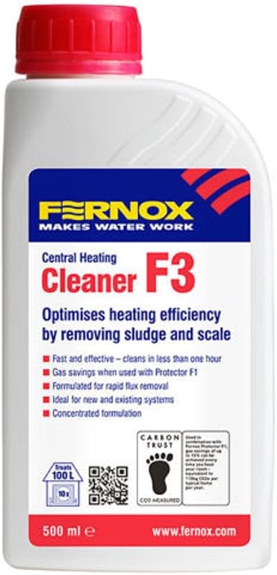 Fernox 56600 500ml F3 Cleaner Neutral Boiler System Cleaner