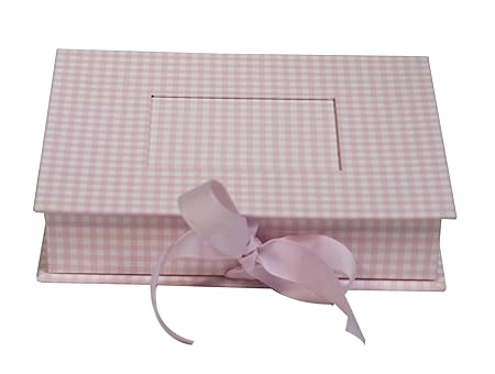 Semikolon Kleine Fotobox mit Einschubfenster, Vichy pink