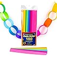 Mighty Bright Paper Chain Strips 1"X8" 180/Pkg-Assorted Colors