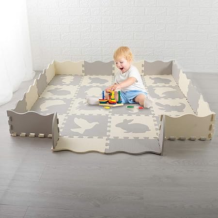 Amazon.com : Baby Play Mat with Fence 