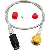 Co2 Tank for Soda Machine Adapter, CGA320 Co2 Tank Cylinder Adapter for TR21-4 G1/2 Soda Water Machine with 36 inch Stainless Steel Hose, Soda Maker Parts & Accessories