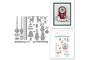 Spellbinders The Cuckoo Cottage Collection S4-1464 Matrices de découpe de Noël