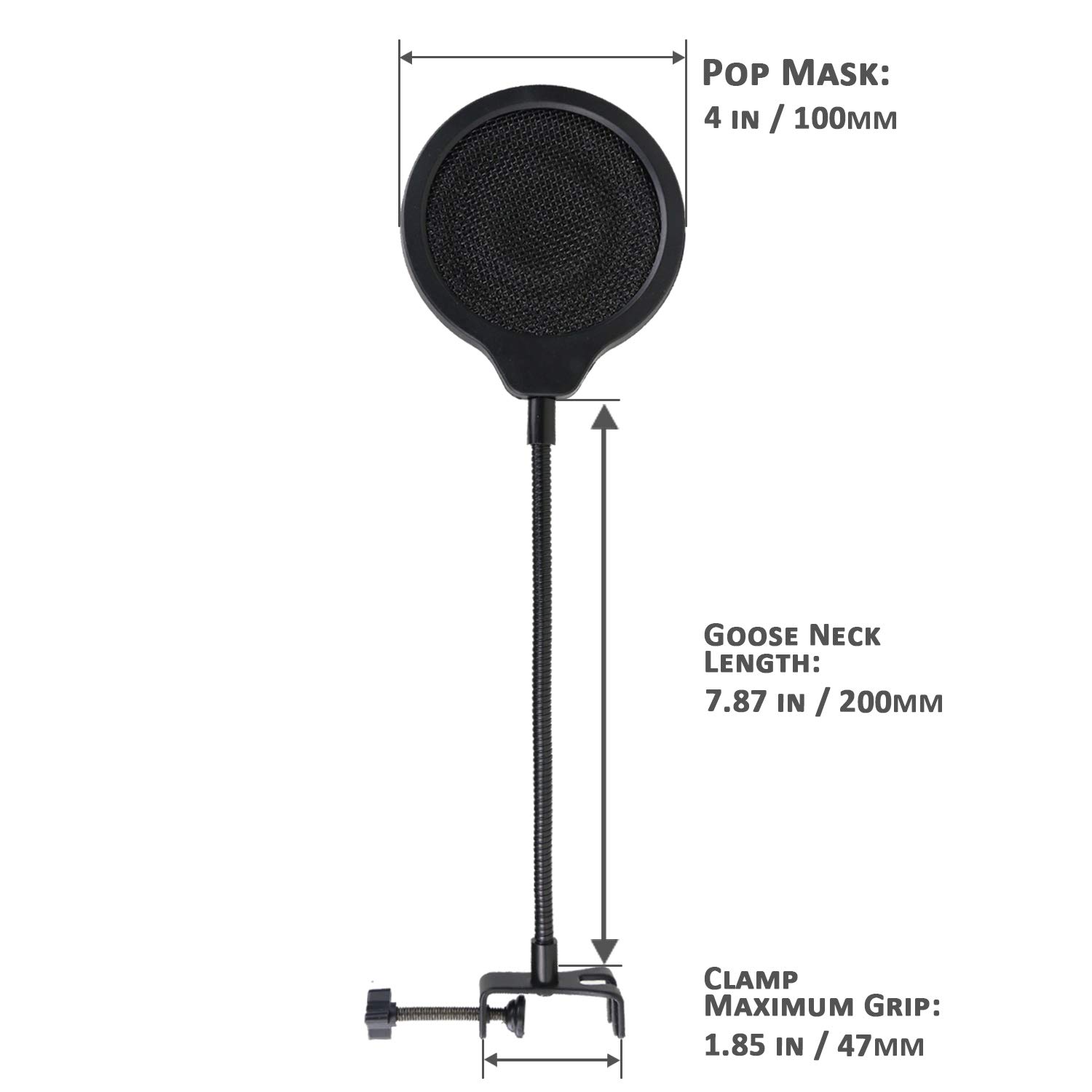 SUNMON SoloCast Filtro Pop Per Microfono Da Gioco, Schiuma Spit