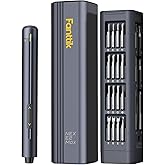 Fanttik E2 Max Mini Electric Screwdriver, Electric Screwdriver Cordless, Max 0.4N.m, 50 Magnetic Bits, 5/32'' Hex, Magnetic Storage, Repair Tool for Electronics Phone Camera Laptop Watch