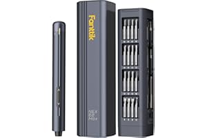 Fanttik E2 Max Mini Electric Screwdriver, Electric Screwdriver Cordless, Max 0.4N.m, 50 Magnetic Bits, 5/32'' Hex, Magnetic Storage, Repair Tool for Electronics Phone Camera Laptop Watch