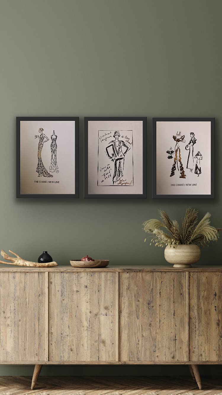 Set of 3 Prints CoCo Chanel Foil Prints (A4)