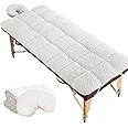 MCWLKJ 31″ x 72″ Premium Fleece Massage Pad Set,Includes Pad and Face Rest Cover,Suitable for Spa, Massage, Beauty salon, etc