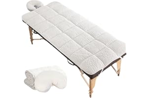 MCWLKJ 31″ x 72″ Premium Fleece Massage Pad Set，Includes Pad and Face Rest Cover，Suitable for Spa, Massage, Beauty salon, etc