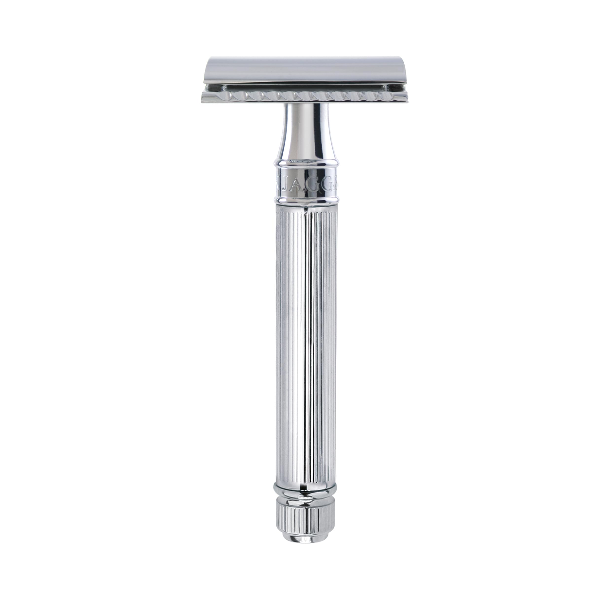Edwin Jagger DE89LBLAMZ Classic Double Edge Manual Eco-Friendly and Reusable Safety Razor for Men and Women for Shaving Cream or Soap (Lined)