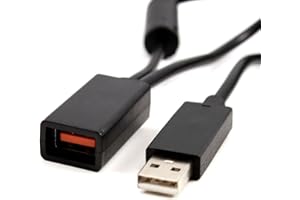 REDGO USB AC Power Supply Adapter Cable 9 Feet / 3M for Xbox 360 Kinect Motion Sensor, Black