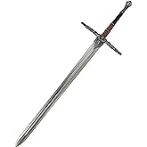 LOOYAR PU Medieval Crusader Great Sword Prop Toy for Knight Soldier Warrior Costume Battle Play Halloween Cosplay LARP