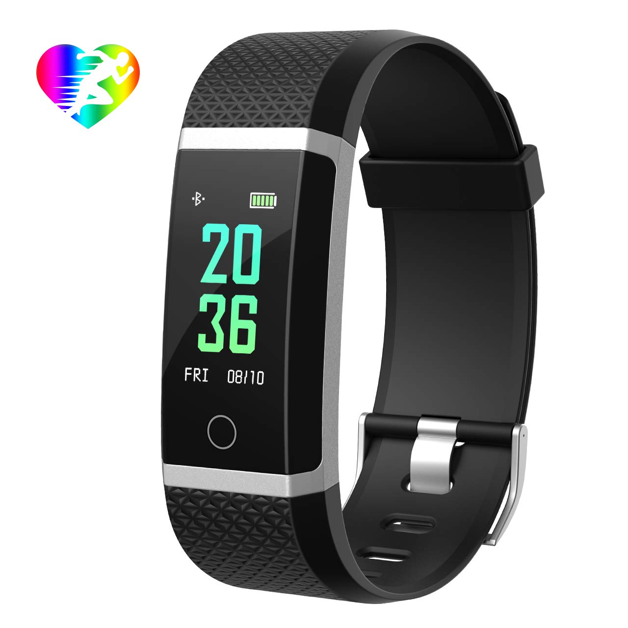 Mpow Pulsera de Actividad Impermeable Pantalla Color, Monitor de Sueño,Monitor de Oxígeno Sanguíneo y Fatiga,Pulsómetro,Podómetro,Calorías,Notificación de Llamadas y Mensajes,Alarmas