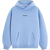 Aelfric Eden Fleece Lined Hoodies For Men Women Oversized Hoodie Casual Hooded Sweatshirts Warm Solid Basic Pullover Tops