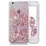iPhone 6 Plus Case,Crazy Panda 3D Creative Liquid Glitter Design iPhone 6 Plus Liquid Quicksand Bling Adorable flowing Floating Moving Shine Glitter Case iPhone 6 Plus/6S Plus - Pink Diamonds