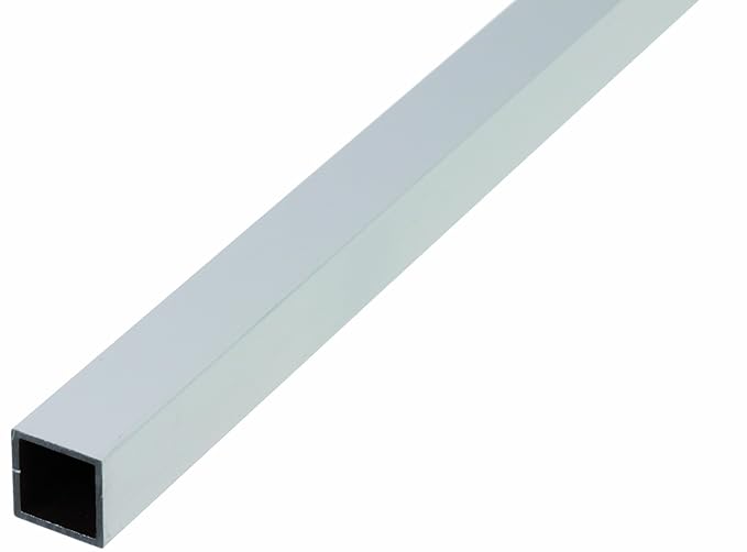 GAH-Alberts 473549 Vierkantrohr - Aluminium, silberfarbig eloxiert, 1000 x 25 x 25 mm