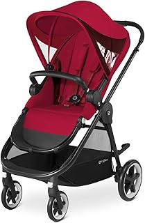 CYBEX Gold Kinderwagen Iris M-Air, Inkl. Schutzbügel, Ab 6 Monate bis 17 kg (ca. 4 Jahre),, Rebel Red