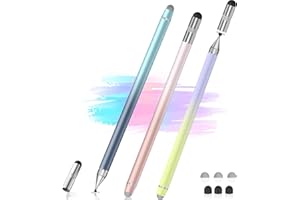 YUDIANMIE Stylus (3 Pcs), 3-in-1 Stylus Pen for Touchscreen, High Precision and Sensitivity, Compatible with iPhone/Android Tablets and All Touch Screens