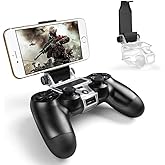 Mobile Phone Gaming Clip, Controller Phone Mount Support Holder Clamp for PS4/Xbox Series/Xbox One/Samsung Galaxy S8/iOS/Android-Maximum 6 inch Phone