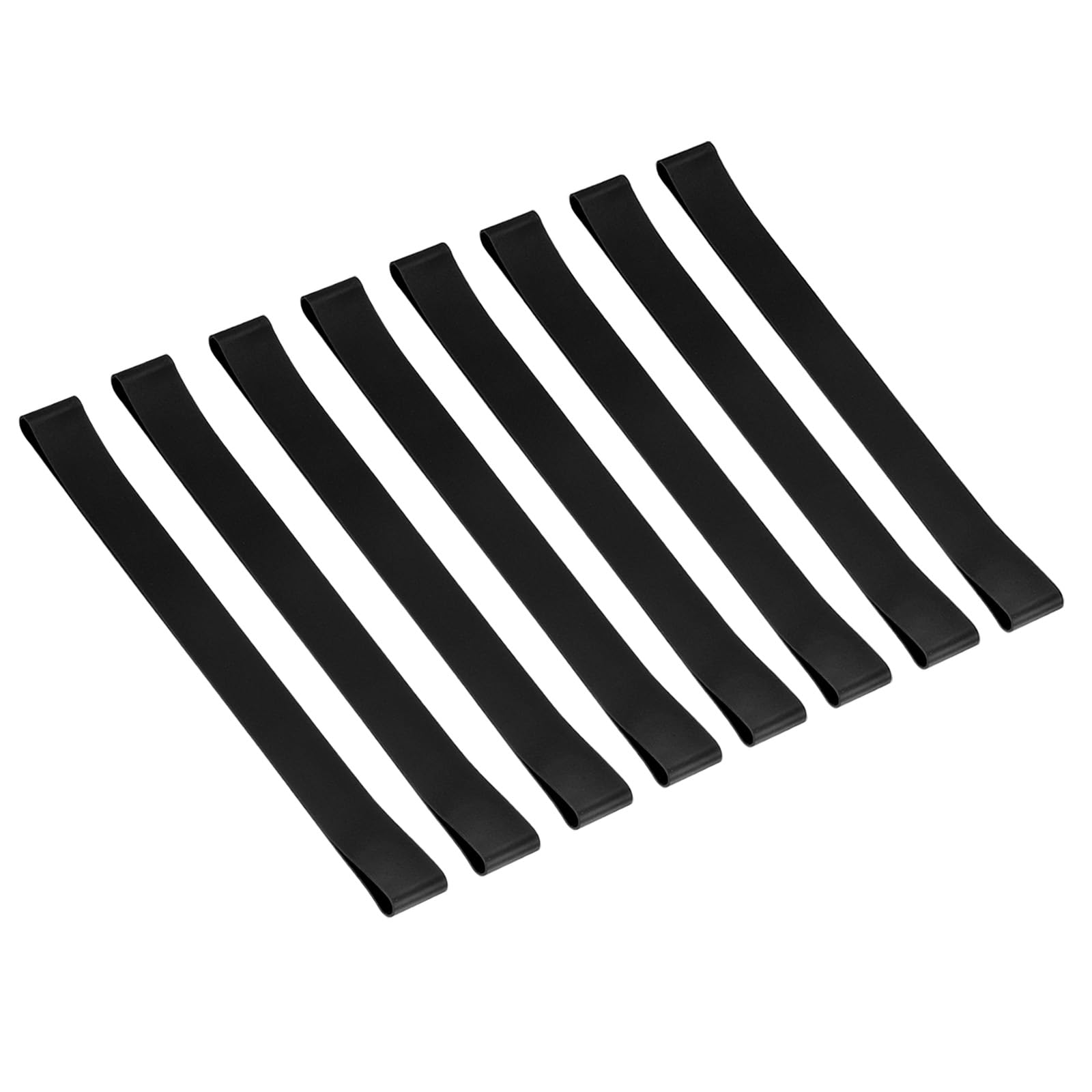 PATIKIL Towel Bands, 8 Pack Elastic Towel Clips Cruise Essentials Windproof Silicone Beach Towel Straps for Beach Pool Cruise Chairs, Black