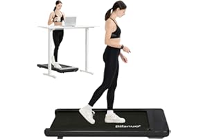 Bifanuo Walking Pad - Under Desk Treadmill, Treadmills for Home/Office, Portable Treadmill, Walking Pad Treadmill Under Desk with Remote Control LED Display- Ideal for Fitness Enthusiast (Black)