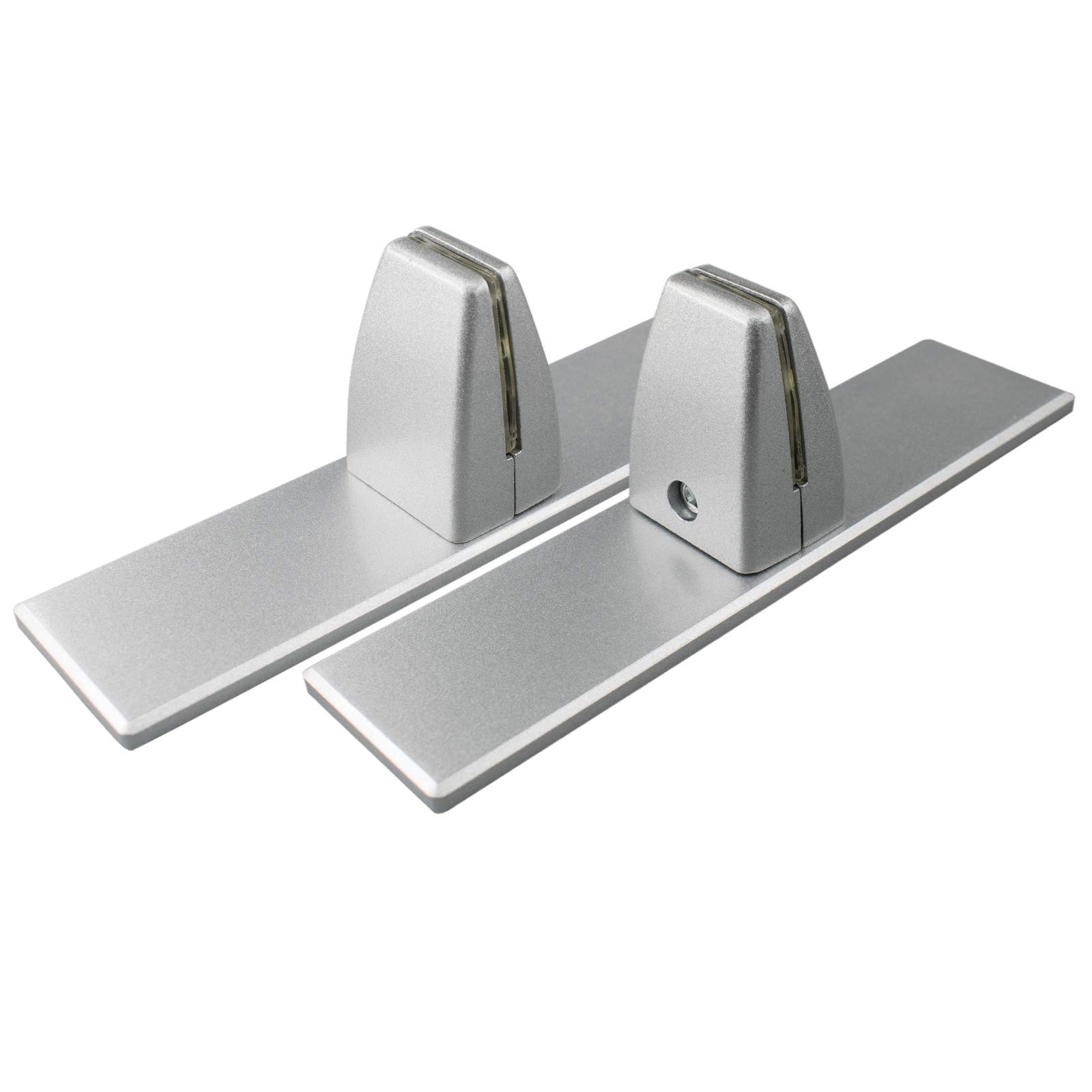 Photo 1 of 2 Pcs Sneeze Guard Clamp, Bracket Sneeze Guard Shield Base for Countertops, Stick On Heavy Duty Auminum Partition Guard Clamp, Panel Support Clamp Stand for Clear Desktop Counter Reception