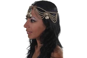 MISS BELLY DANCE Belly Dance Chain Head Piece with Coins | Reema