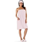 Boca Microfiber Towel Wrap for Women - Spa Wrap Towel Dress for Shower, Bath, Gym, Sauna or Pool - Secure & Adjustable