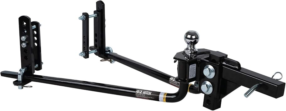Amazon Com Fastway E2 2 Point Sway Control Round Bar Hitch 94 00 0600 6 000 Lbs Trailer Weight Rating 600 Lbs Tongue Weight Rating Weight Distribution Kit Includes Standard Hitch Shank Ball Not Included Automotive