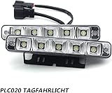 PLC020 10W 12V Super Bright LED Daytime Running Light E4 Car Daylight