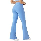 AB-Eleven Women's Yoga Pants Bootcut Flare Leggings Flared Bell Bottom Leggings High Waisted Workout Pants Tummy Control