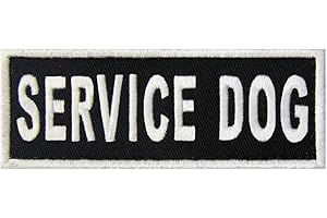 Service Dog Vests/Harnesses Patch Embroidered Badge Fastener Hook & Loop Emblem
