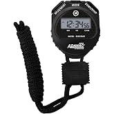 Marathon Adanac 4000 Digital Stopwatch Timer, Black - High Precision Accuracy to 1/100th Seconds - Water, Dust &amp; Shock Resistant - 46&rdquo; Lanyard Included