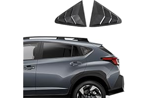 XYHGM for Subaru Crosstrek 2024 2025 Exterior Accessories Sporty Car Rear Side Window Louvers Air Vent Scoop Shades Cover Trim Blinds 2PCS(Carbon Fiber)