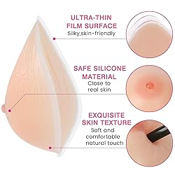 Vollence B Cup Triangle Silicone Breast Forms Fake