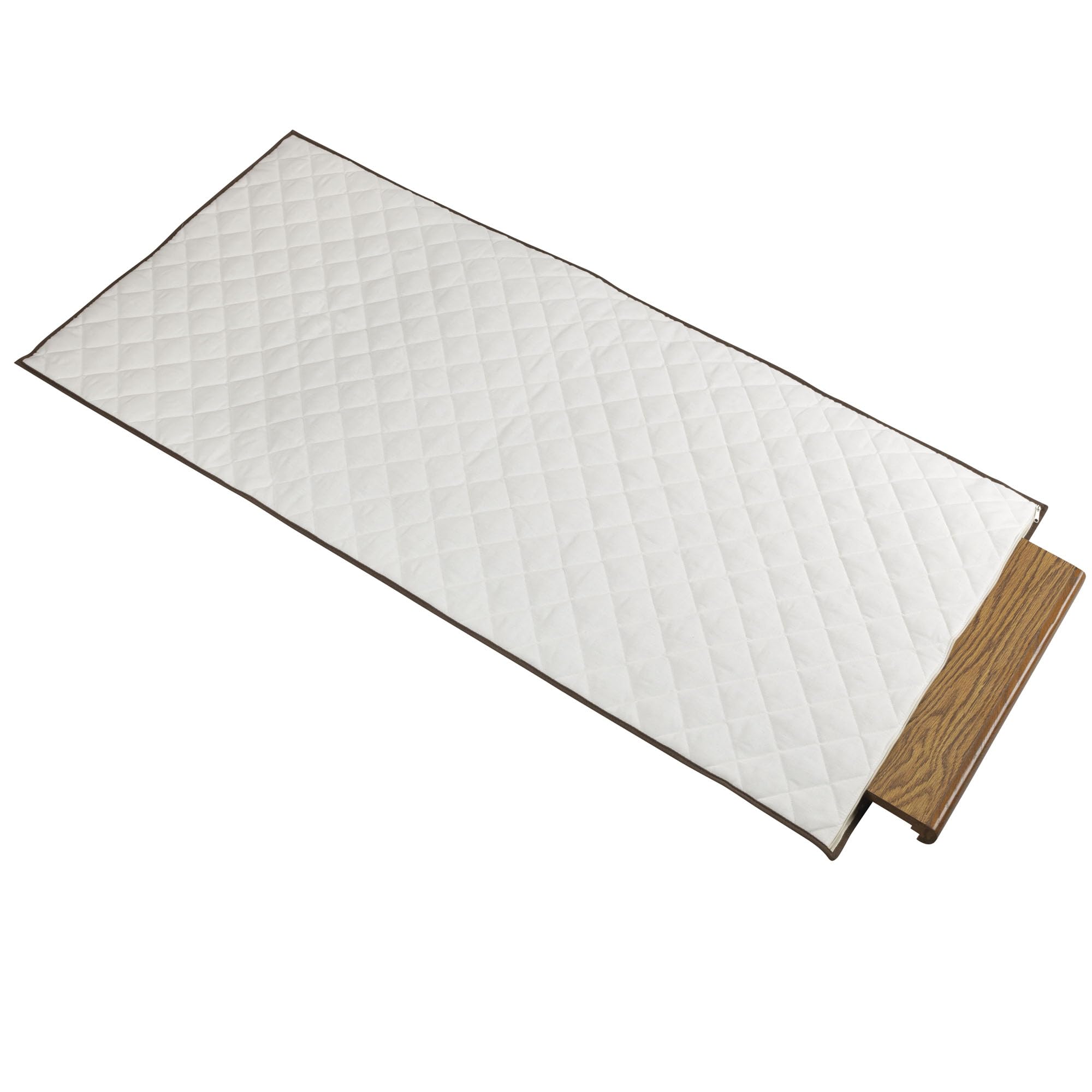 Household Essentials 548-1 Quilted Table Leaf Storage Bag with Zipper, 65% Poly/ 35% Cotton, Natural, 54.33 inches x 25.2 inches โ image 1