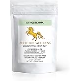 Addictive Wellness Gynostemma Leaf Extract Powder - Pure & Potent Jiaogulan Adaptogen for Energy, 1 Packet