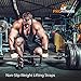 ProFitness Weight Lifting Straps - 10” Long Wrist Straps for Weightlifting - Padded Neoprene Lifting Straps Gym with Non Slip Silicone Grip Men and Women - Weightlifting Wrist Straps